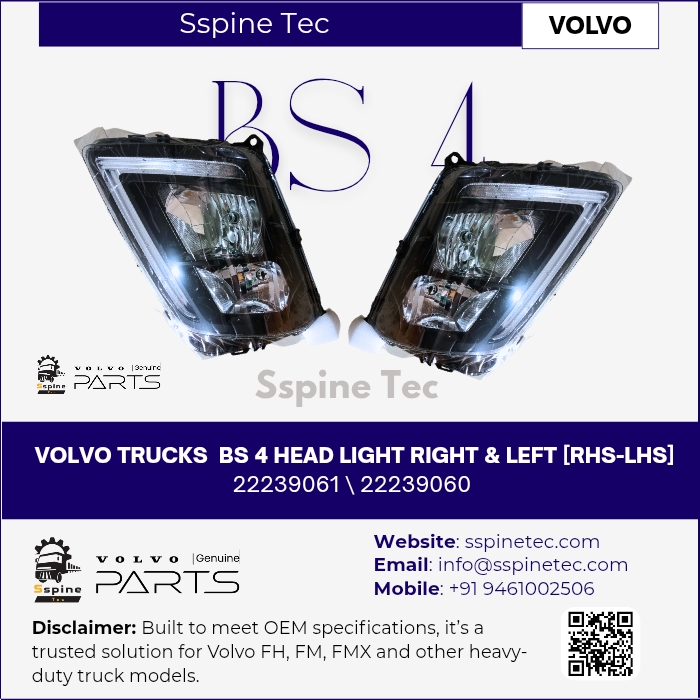 VOLVO TRUCKS BS 4 HEAD LIGHT RIGHT-LEFT[RHS LHS]